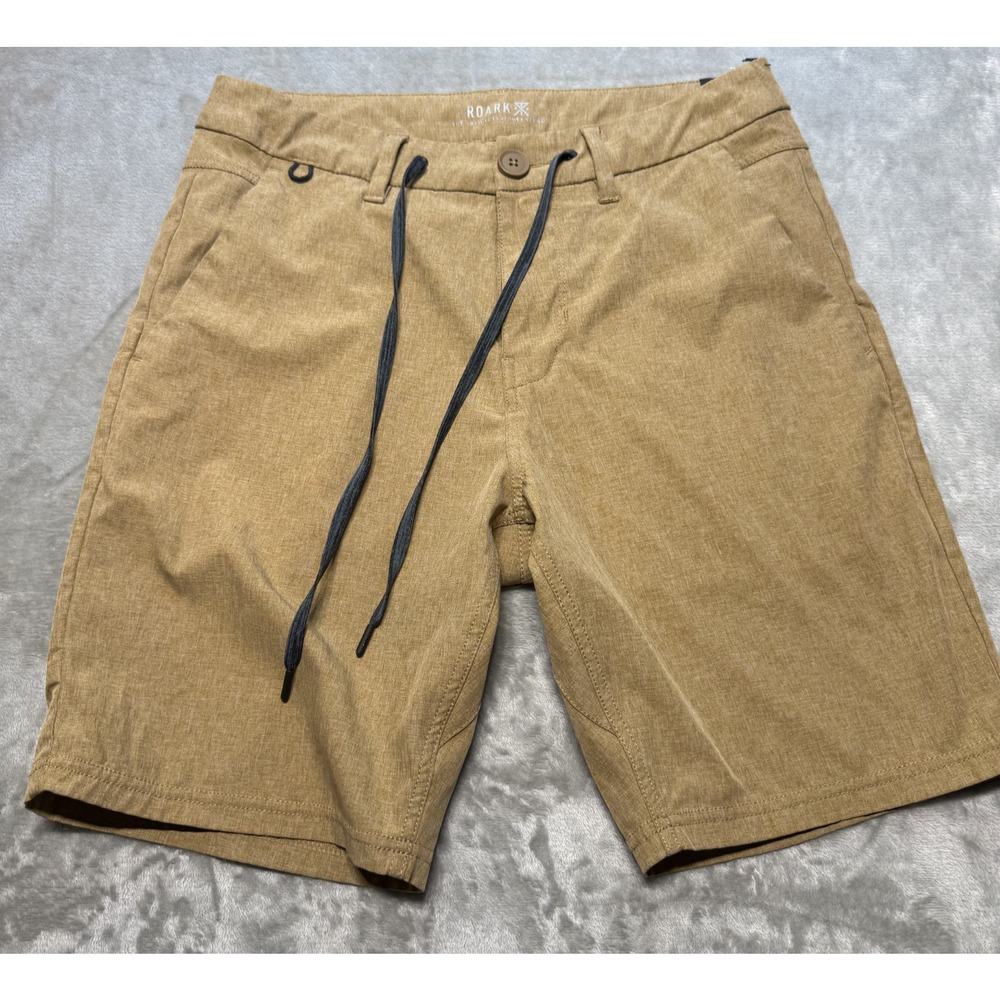 Roark Shorts Mens 28 Brown Layover Trail Hybrid Stretch Performance Adventure